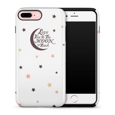 Tough mobilskal till Apple iPhone 7 Plus - Love you to the moon and back - Brun