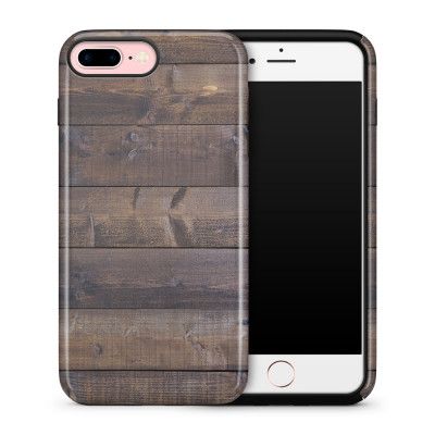Tough mobilskal till Apple iPhone 7 Plus - Mörkbetsade plank