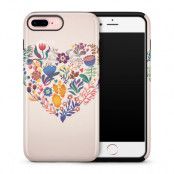 Tough skal till iPhone 7 Plus & iPhone 8 Plus - Blommigt hjärta
