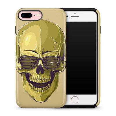 Tough skal till iPhone 7 Plus & iPhone 8 Plus Hipster Skull Gul