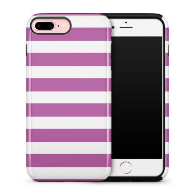 Tough skal till iPhone 7 Plus & iPhone 8 Plus - Linjer - Lila
