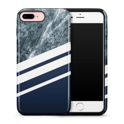 Tough mobilskal till Apple iPhone 7/8 Plus - Marble Navy
