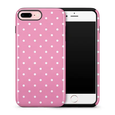 Tough skal till iPhone 7 Plus & iPhone 8 Plus - Polka - Lila