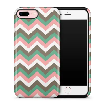 Tough skal till iPhone 7 Plus & iPhone 8 Plus - Brun/Rosa