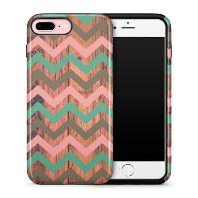 Tough skal till iPhone 7 Plus & iPhone 8 Plus - Rosa/Wood
