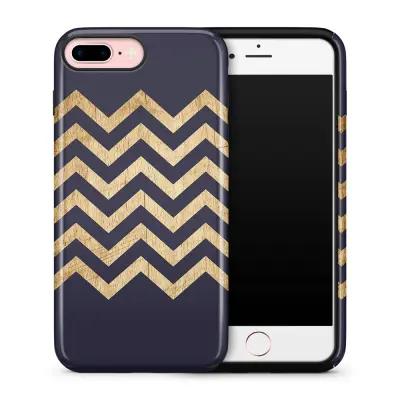 Tough skal till iPhone 7 Plus & iPhone 8 Plus - Ränder - Wood