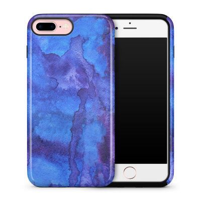 Tough skal till iPhone 7 Plus & iPhone 8 Plus - Vattenfärg - Blå