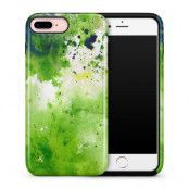Tough skal till iPhone 7 Plus & iPhone 8 Plus Vattenfärg - Grön