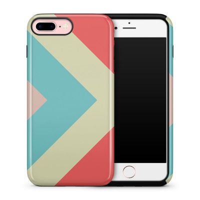 Tough skal till iPhone 7 Plus & iPhone 8 Plus - Vinklar - Röd