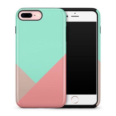 Tough skal till iPhone 7 Plus & iPhone 8 Plus - Turkos/Rosa