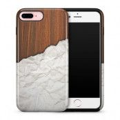 Tough mobilskal till Apple iPhone 7/8 Plus - Wooden Crumbled Paper B