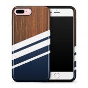 Tough mobilskal till Apple iPhone 7/8 Plus - Wooden Navy B