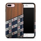 Tough mobilskal till Apple iPhone 7/8 Plus - Wooden Scottish Tartan B