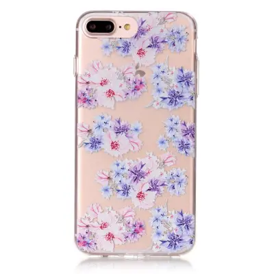 TPU Mobilskal till iPhone 7 Plus - Blommotiv