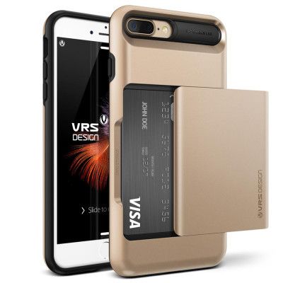Verus Damda Glide Card Slot Skal till Apple iPhone 7 Plus - Gold