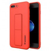 Wozinsky Kickstand Silicone Skal iPhone 7 plus/ iPhone 8 plus - Röd