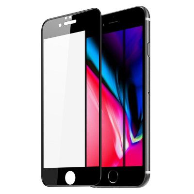 [1-PACK] Härdat Glas Skärmskydd iPhone 7/8/SE 2020 - Svart