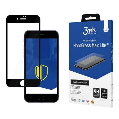 3MK iPhone 7/8 Härdat Glas Skärmskydd Max Lite - Svart