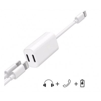 Adapter för iPhone X/8/7, Ladda och lyssna på musik samtidigt