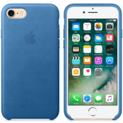 Apple Läderskal (iPhone 7) - Havsblå