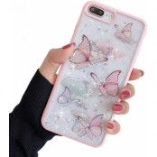 Bling Star Butterfly Skal till iPhone 7/8/SE 2020 - Rosa