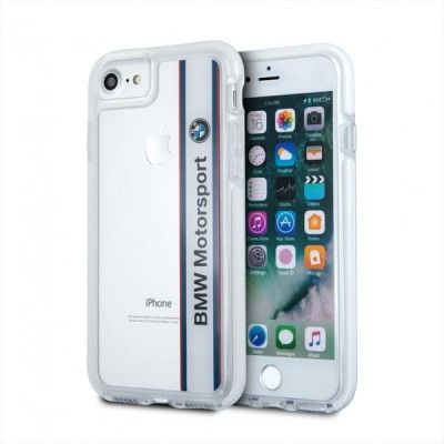 BMW Hardcase Skal iPhone 7 - Transparent / Vit