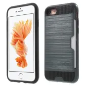 Brushed Hybrid Mobilskal till iPhone 7 - Mörkblå