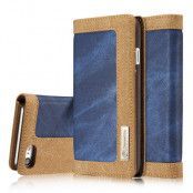 Caseme Canvas Plånboksfodral iPhone 7 - Blå
