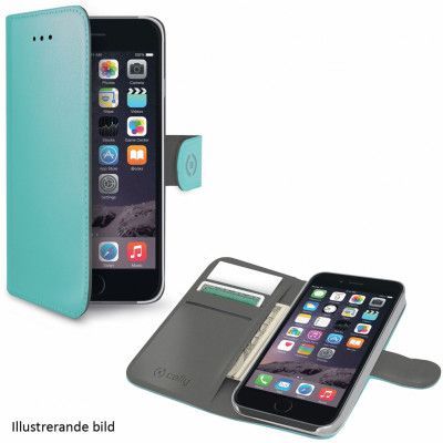 Celly Plånboksfodral till iPhone 7 - Turkos