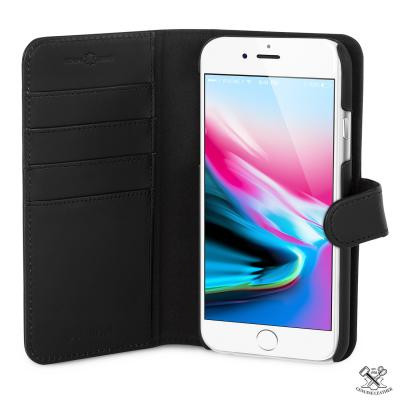 Champion Wallet Äkta Läder  iPhone 6/7/8/SE 2020 - Svart