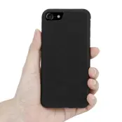 Boom Saffiano skal till iPhone 6/7/8/SE 2020 - Svart