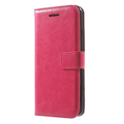 Crazy Horse Plånboksfodral till iPhone 7 - Magenta