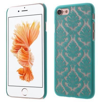 Damask Flowers Mobilskal till iPhone 7 - Blå