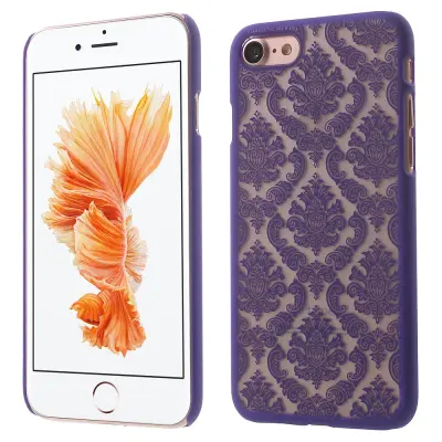 Damask Flowers Mobilskal till iPhone 7 - Lila