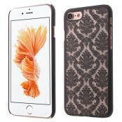 Damask Flowers Mobilskal till iPhone 7 - Svart