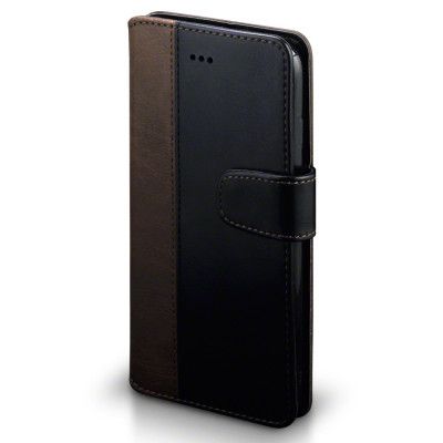 Dual Color Plånboksfodral iPhone 7/8 Plus - Svart/Brun