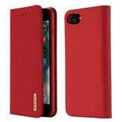 Dux Ducis Äkta Läder Fodral iPhone 7/8/SE 2020 - Röd