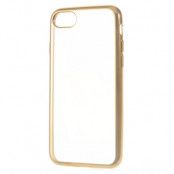 Electroplating Edge Mobilskal till iPhone 7 - Guld/Transparent