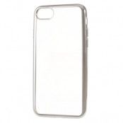 Electroplating Edge Mobilskal till iPhone 7 - Silver/Transparent