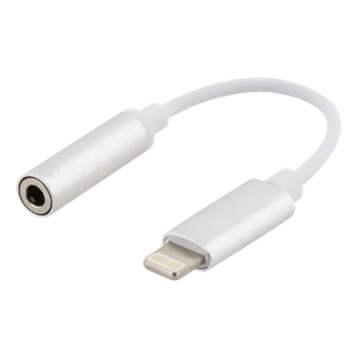 Epzi Lightning till 3,5 mm adapter, aluminium skal, silver