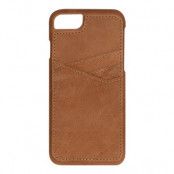 Essentials Triple Card Läder Cover iPhone 6/7/8/SE 2020 - ljusbrun