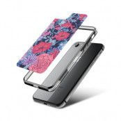 Fashion mobilskal till Apple iPhone 7 - Blommor - Svart