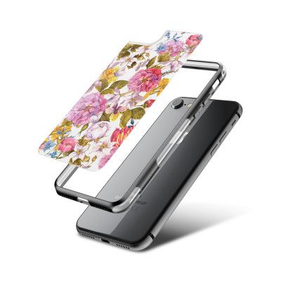 Fashion mobilskal till Apple iPhone 7 - Hortensia - Vit