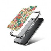 Fashion mobilskal till Apple iPhone 7 - Retro Blommor - Beige