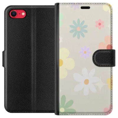 Plånboksfodral till Apple iPhone 7 med fejdande blommor