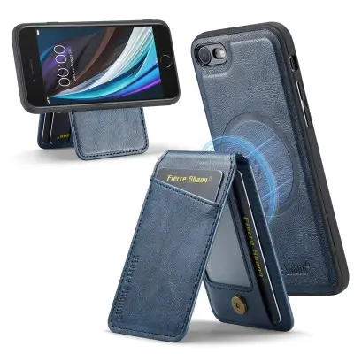 FIERRE SHANN 025 Style iPhone 7/8/SE Fodral PU+TPU - Blå