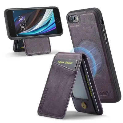 FIERRE SHANN 025 Style iPhone 7/8/SE Fodral - PU+TPU - Lila