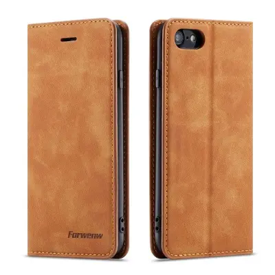 FORWENW Fantasy Series iPhone 7/8/SE Plånboksfodral Konstläder - Brun