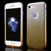 Glitter Mobilskal till iPhone 7 - Guld/Silver