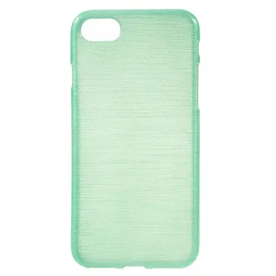 Glossy Brushed Mobilskal till iPhone 7 - Cyan